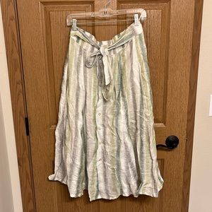 Tregene Midi Linen Skirt - M